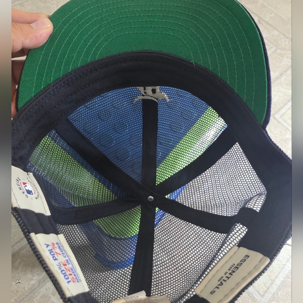 New Era x Fear of God Full Mesh 59FIFTY Fitted Hat blue navy Sz 7 3/8 - Picture 6 of 8